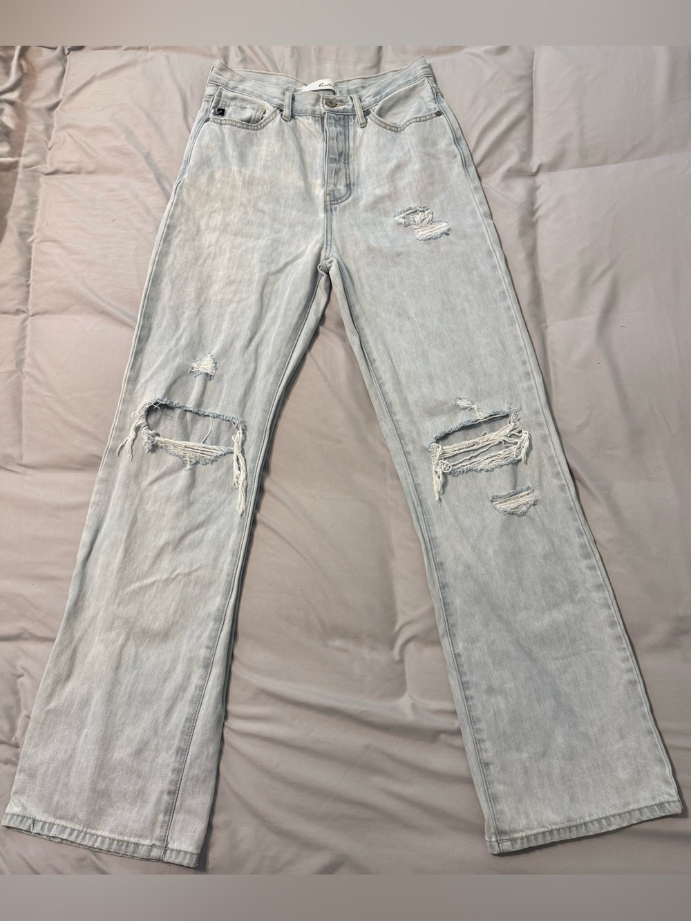 KanCan Ultra High Rise Distressed 90s Flare Jeans Size 5/26